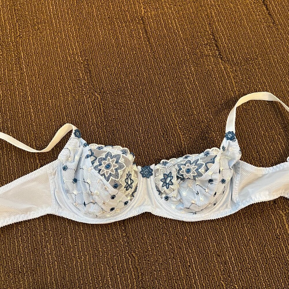 Blue Freya lace underwire bra